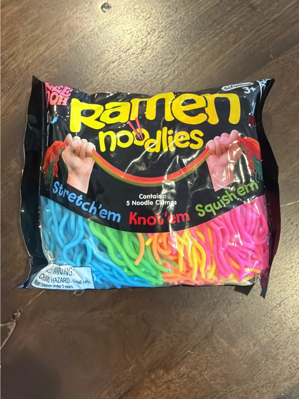 Needoh Ramen Noodles Stretch Toy Pack — Multicolor Party Favors